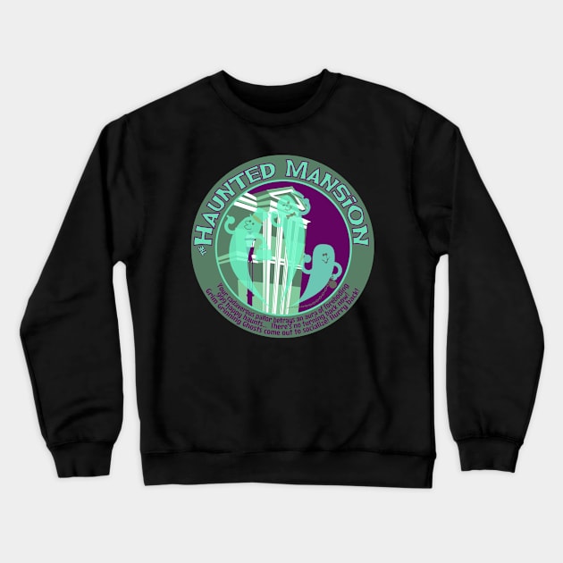 Haunted Mansion (green and purple) Crewneck Sweatshirt by brodiehbrockie